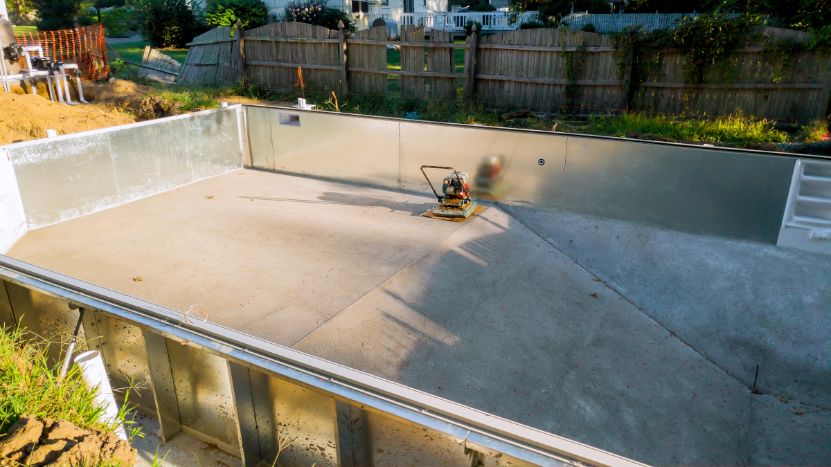 piscine en béton